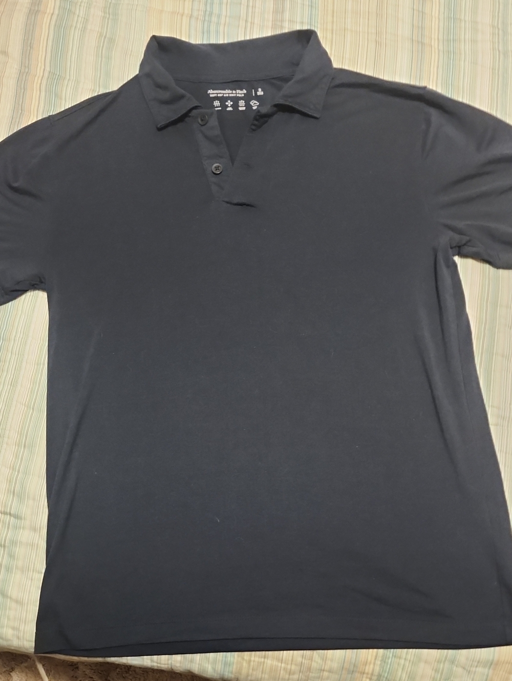 Abercrombie & Fitch Men's Polo - Dark Blue